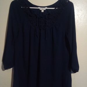 Navy blue blouse
